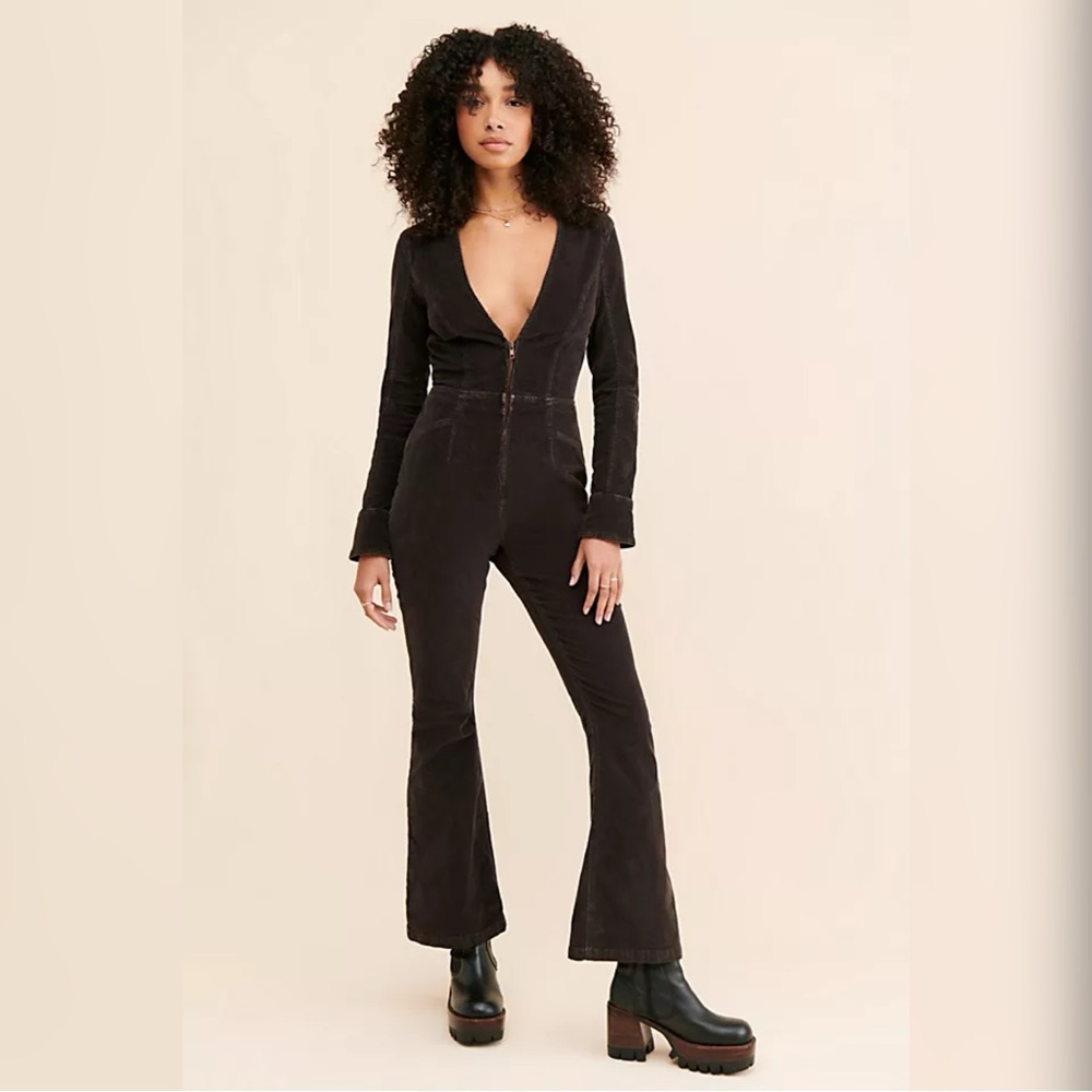 Free People Black Jumpsuit